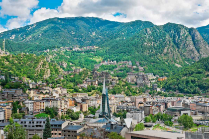 Andorra: View of the Pyrenees.
