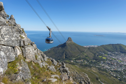 Cape Town: Funicular to Table Mountain.