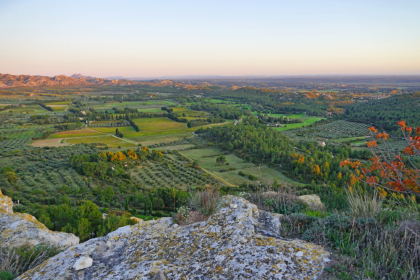 Nice panorama in Les-Baux-de-Provence, France.