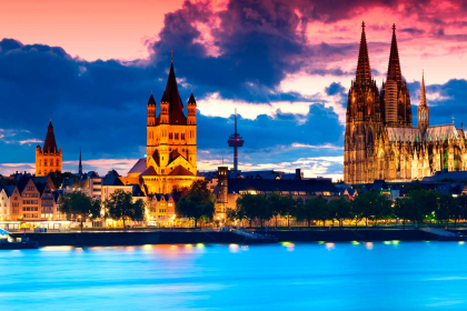 Cologne: Its famous cathedral.