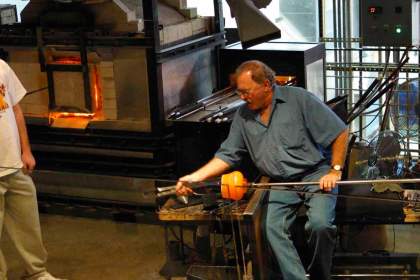 Corning: Its impressive glass museum.