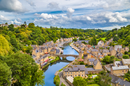 The picturesque medieval town of Dinan.