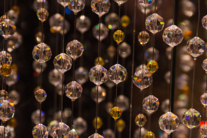 Crystal in Swarowski Museum in Innsbruck, Austria. Tickets to the factory and museum included
