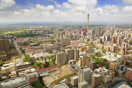 Johannesburg: The largest and most populous city in the country, with almost eight million.