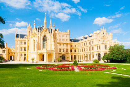 Lednice-Valtice’s cultural scenery is on the list of UNESCO World Heritage.