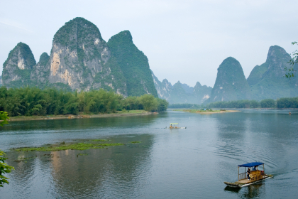 Cruise on the Li River: One of the best landscapes in China.