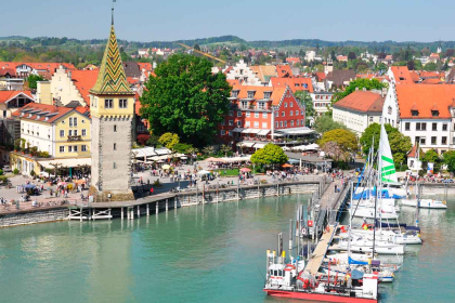 Lindau: View of this Bavarian city.