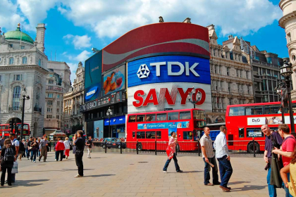 London: Visit to Piccadilly included.