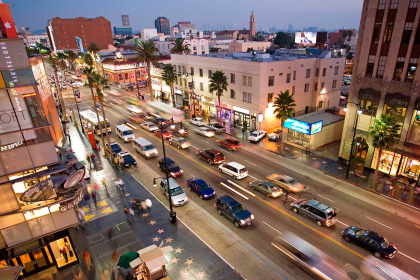 Los Angeles:  Hollywood Boulevard: The world film capital.