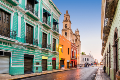 San Idefonso Cathedral in the colonial city of Merida on the Yucatan Peninsula, Mexico.
