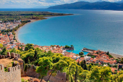 Nafpaktos: From the heights.