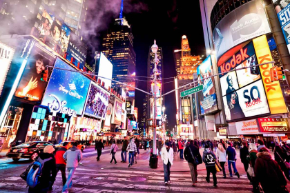 New York: Visit to Times Square included.