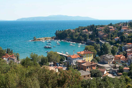 Opatija: View of this Mediterranean city.