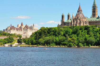 Ottawa: Panoramic view of the Canadian capital.