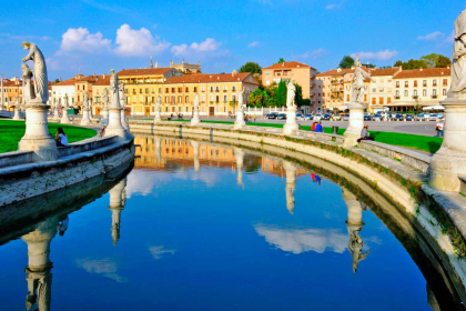 Padua: It stresses the Basilica of Saint Anthony of Padua .