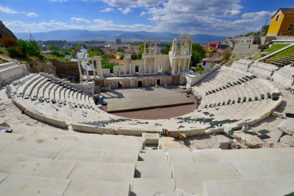 Plovdiv Amphitheatre, Bulgaria, one of the best preserved in Europe.