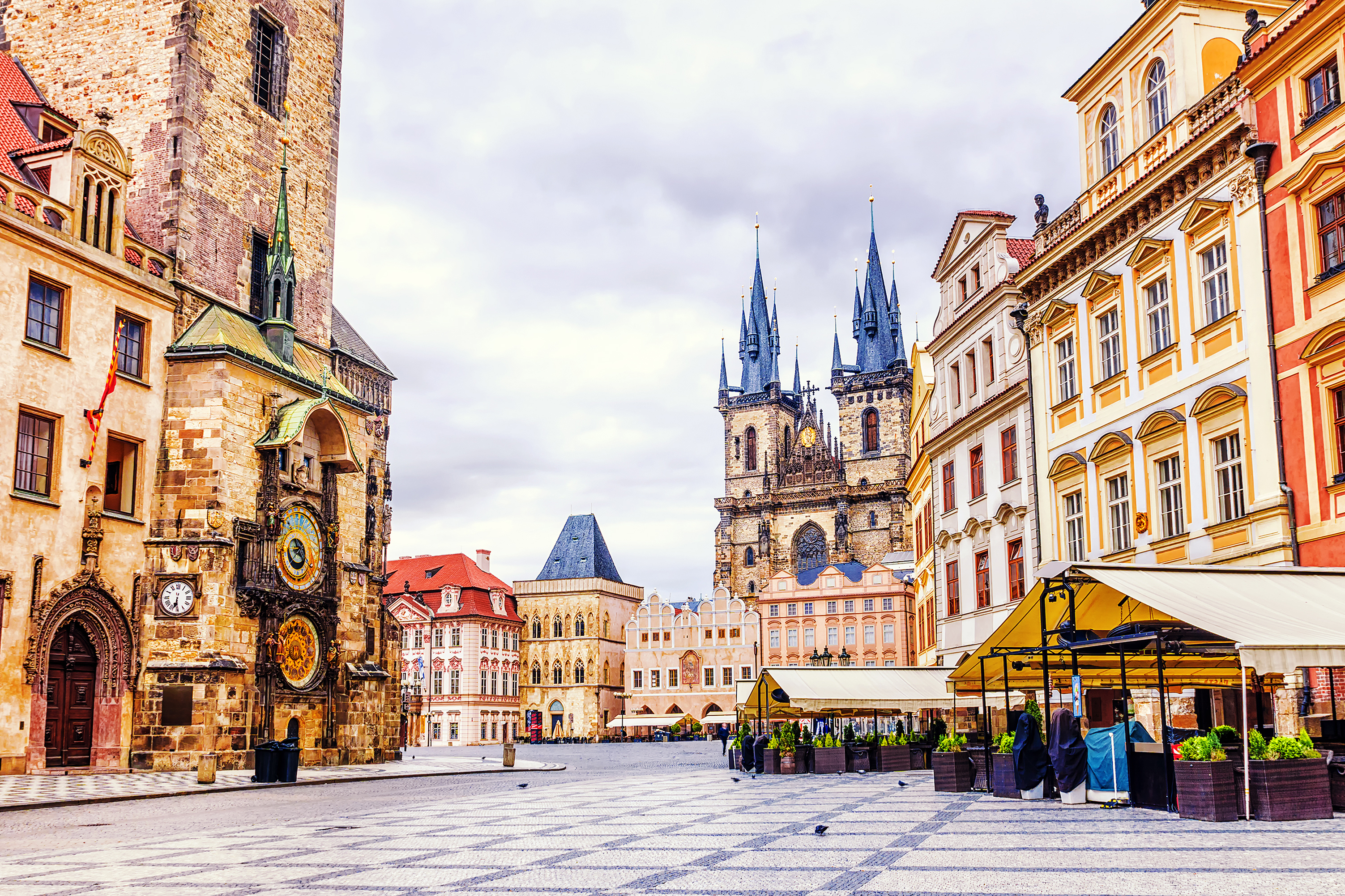 Old City Square in Prague, Czech Republic Old City Square in Prague, Czech Republic