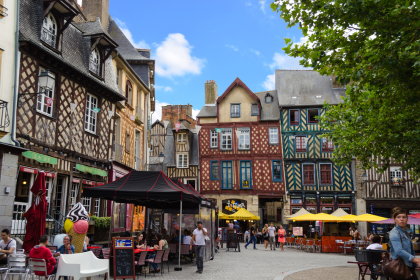 Rennes: Capital of the Brittany region.