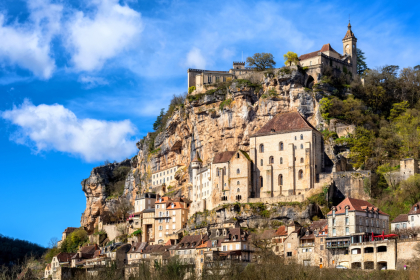 A beautiful town built on a rock, Rocamadour.