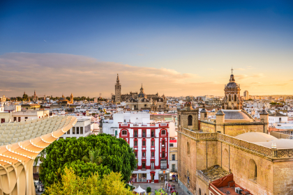 Panoramic view of Seville.