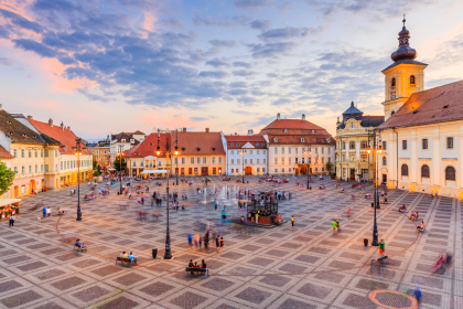 Sibiu: Beautiful town in southern Transylvania.