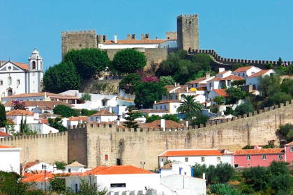 Obidos: General view of the castle.